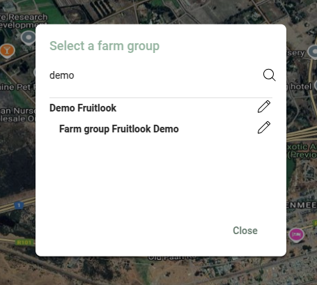 Farm selector